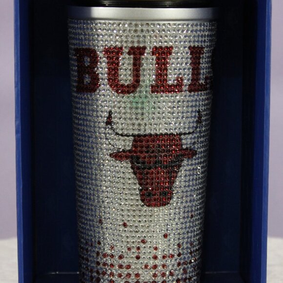 Share Chicago Bulls NBA Bling Stainless Steel 25oz Hydrapeak Insulated Tumbler - Picture 1 of 10